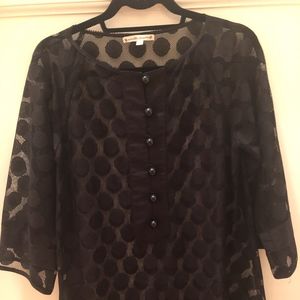 Nanette Lepore Black Beach Cover/Tunic